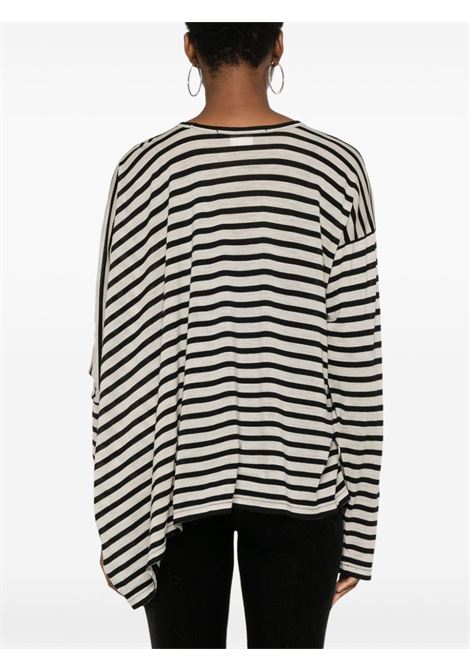 T-shirt a righe in nero e bianco Junya watanabe - donna JUNYA WATANABE | JNT0211